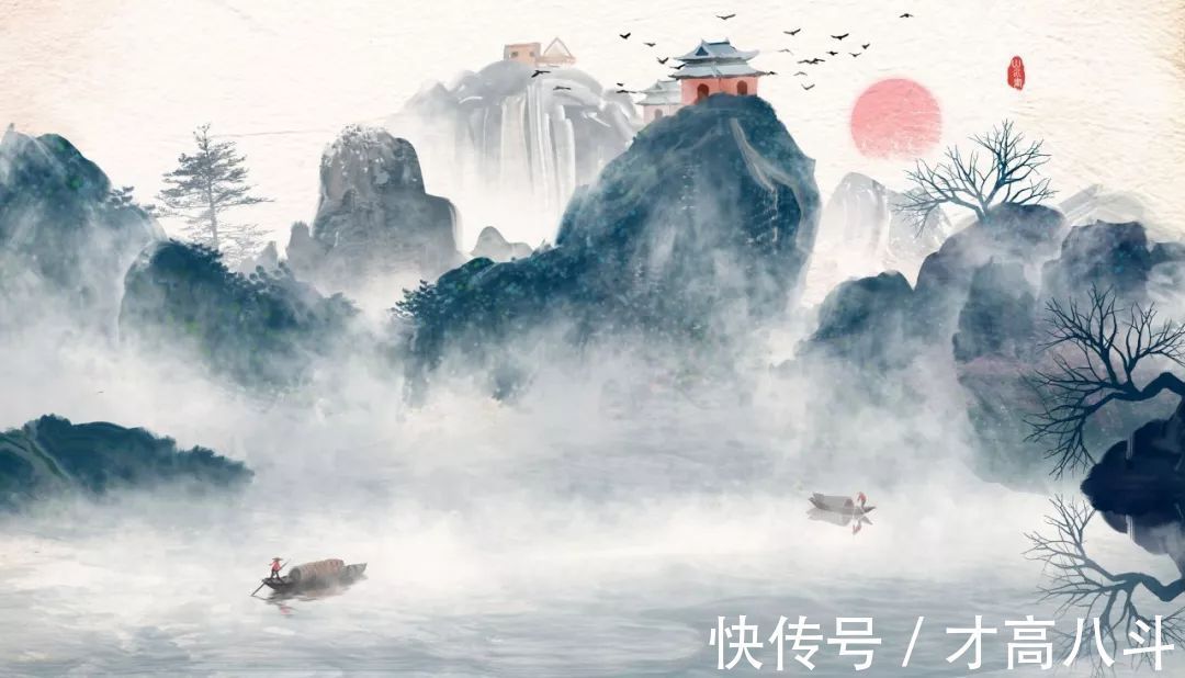 青山&10首绝美五言诗:诗中有画,画中有诗