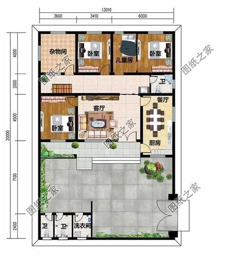 锅炉房|农村建房设计效果图，简单大方，父母住在里面都乐呵呵