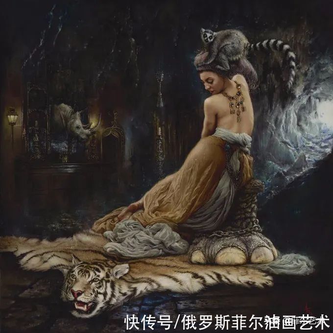 曼努克&自然野性!亚美尼亚女艺术家曼努克的唯美油画作品欣赏