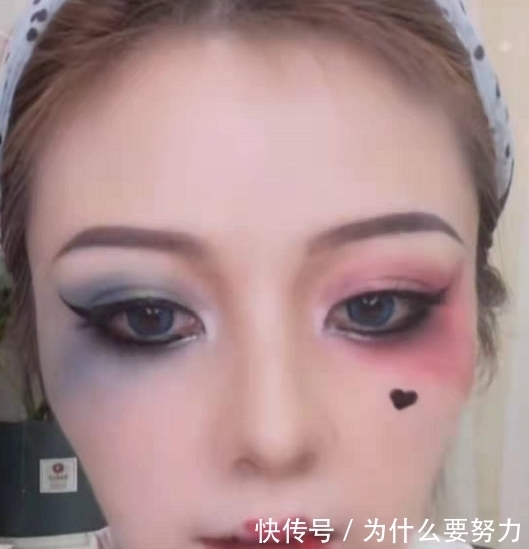 00后仿妆“小丑女”,第一眼:凑数的?完成品:不当替身可惜了