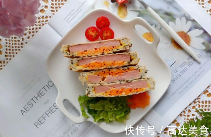 早餐|别再为孩子的早餐发愁了,这款快手三明治轻松解决,几分钟就上桌