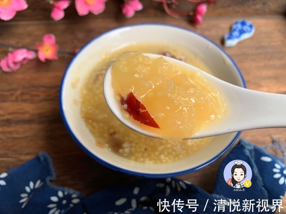 婆婆|这粥，婆婆早餐必喝，满满全是胶质，每周喝几次，连化妆品都省了