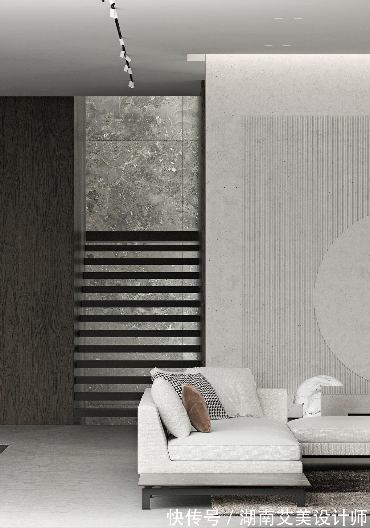 设计|225㎡私宅设计，极简空间中找寻那一隅宁静致远