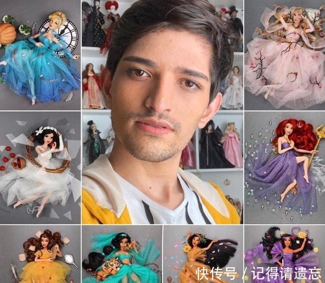 宝嘉|迪士尼公主是女生专属25岁小伙子自制娃娃,成为“高级玩家”