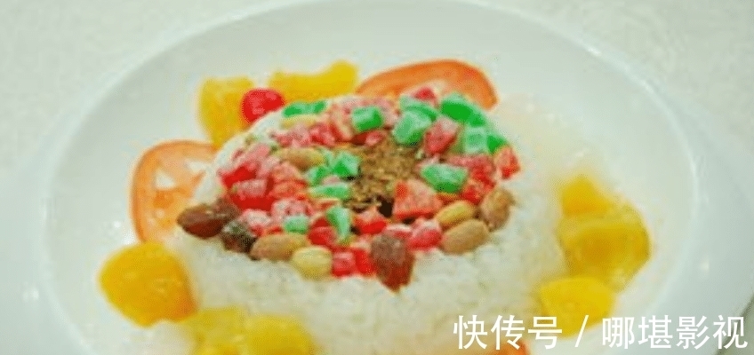 什锦八宝饭,可加入适量的蜂蜜,味道非常美味