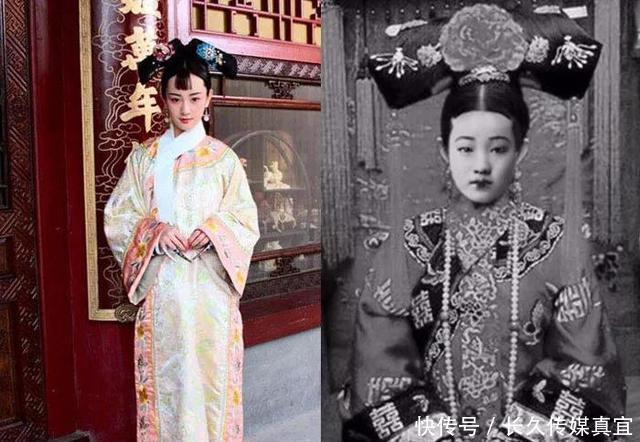 穿着打扮|晚清老照片女性结婚穿着打扮很华丽,图5那个妃子长得很像明星
