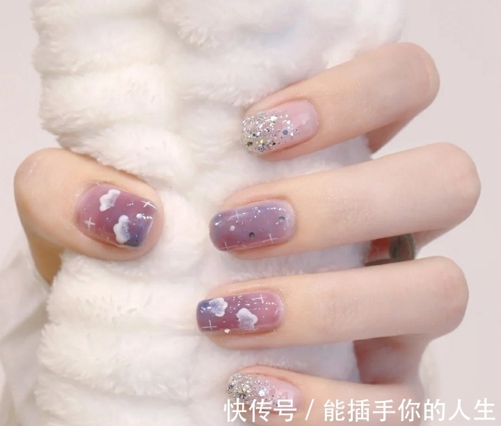 夏日|夏日里的小清新美甲,唯美百搭又时尚,款式多样可以自由选择