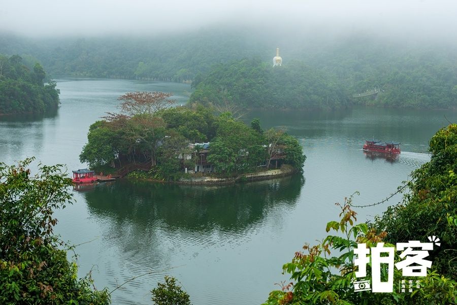 保亭|拍客丨游人走进海南五指山区热带雨林，享受节日的欢乐