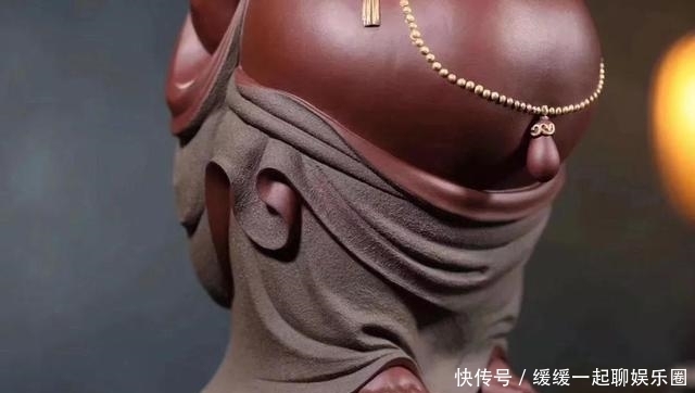 粉浆|有容乃大泥料:原矿紫泥粉浆尺寸:长27宽18高39 手工制作