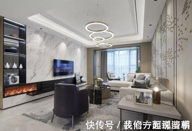 居室|128平现代轻奢风三居室现代感十足,一个端庄而又大方的家