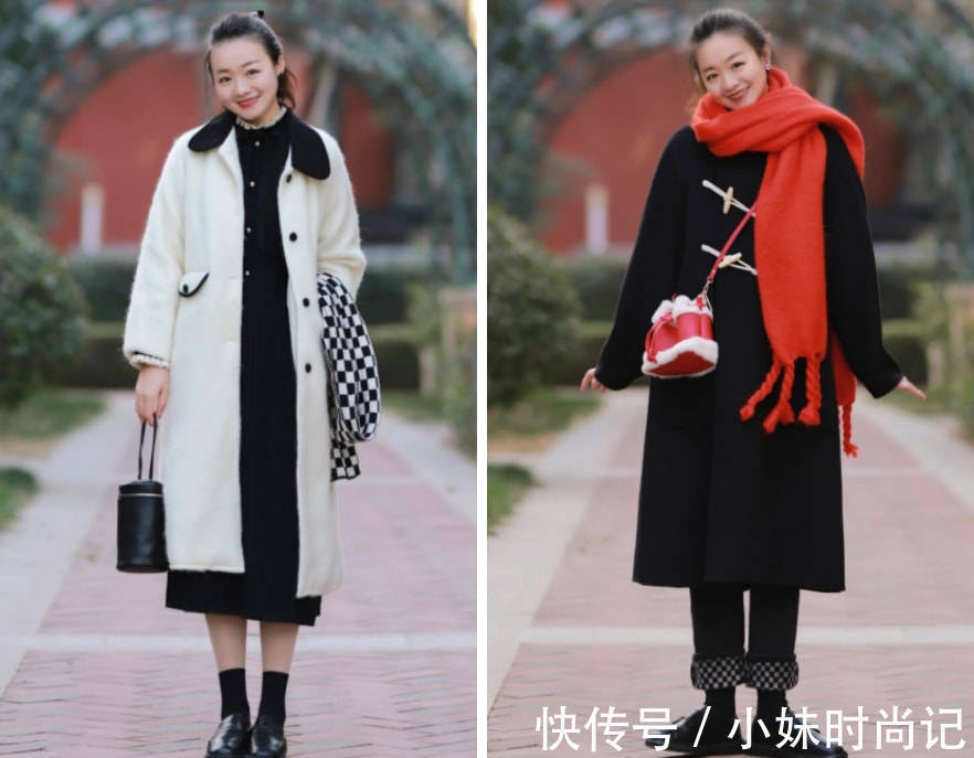 时髦 微胖女人试试“长外套”,遮肉显瘦!搭配长裤、半身裙都很美