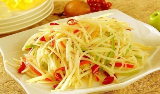  大厨|炒土豆丝，放醋时间不能错！大厨教你正确做法，脆爽入味，不粘锅