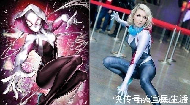 平行世界|打破次元壁的三位国外小姐姐,这波格温cos太完美了!