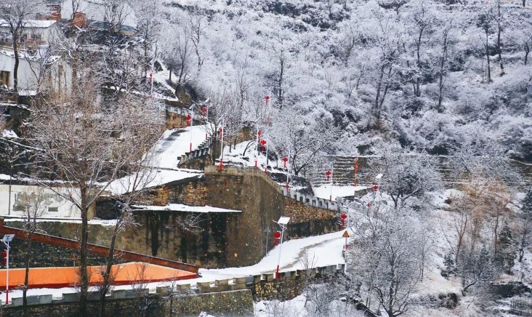 【大美房山】赏！大安山春雪水墨画