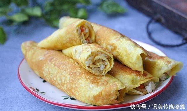 儿子早餐最爱它,1周5次都吃不厌,烫一烫卷一卷,做法好简单