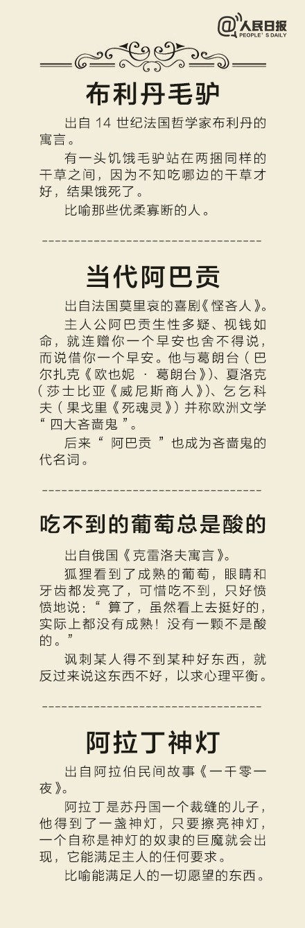 典故|30个最经典的世界文学典故，你知道多少？
