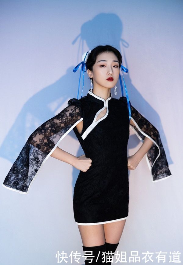 Yamy的高级脸太有优势，穿改良旗袍cos春丽，好有东方韵味