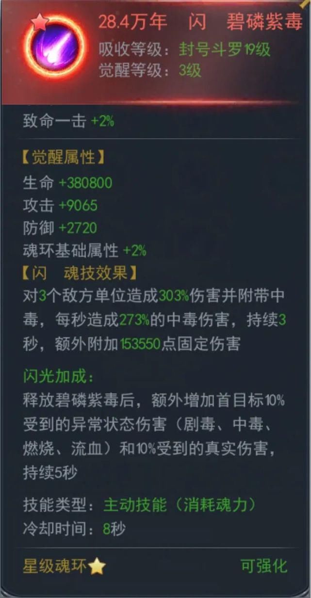 通用魂环|斗罗大陆手游新攻略:碧磷蛇皇副输出、辅助位打法推荐