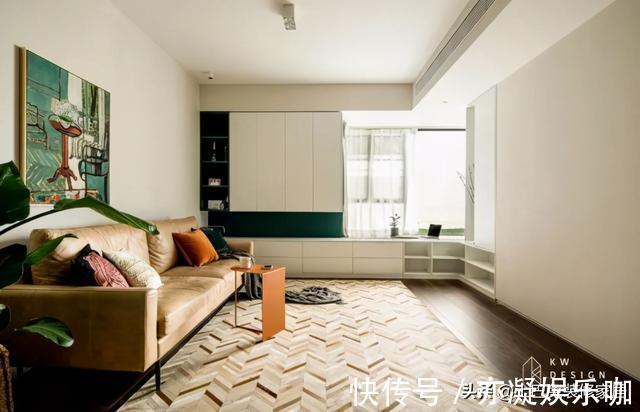 浴室柜|客厅没有茶几,空间却瞬间高级?看看她74㎡的家是怎么做的