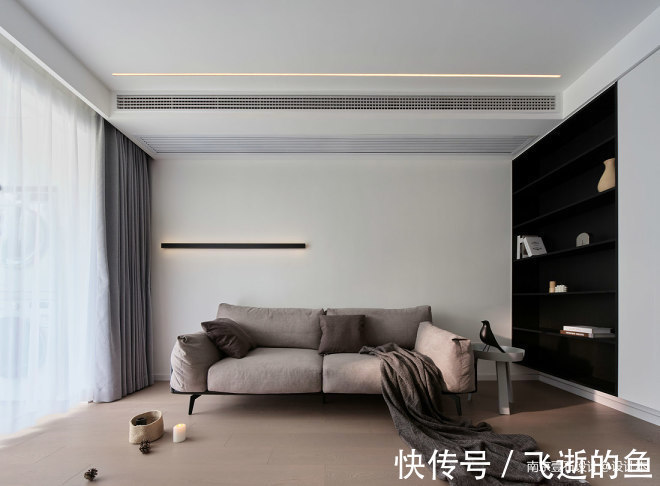 空间|129㎡现代简约风,空间互换优化采光