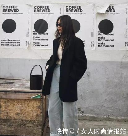 高腰 毛衣+阔腿裤,早春学会这样搭配,遮肉显瘦又时髦!