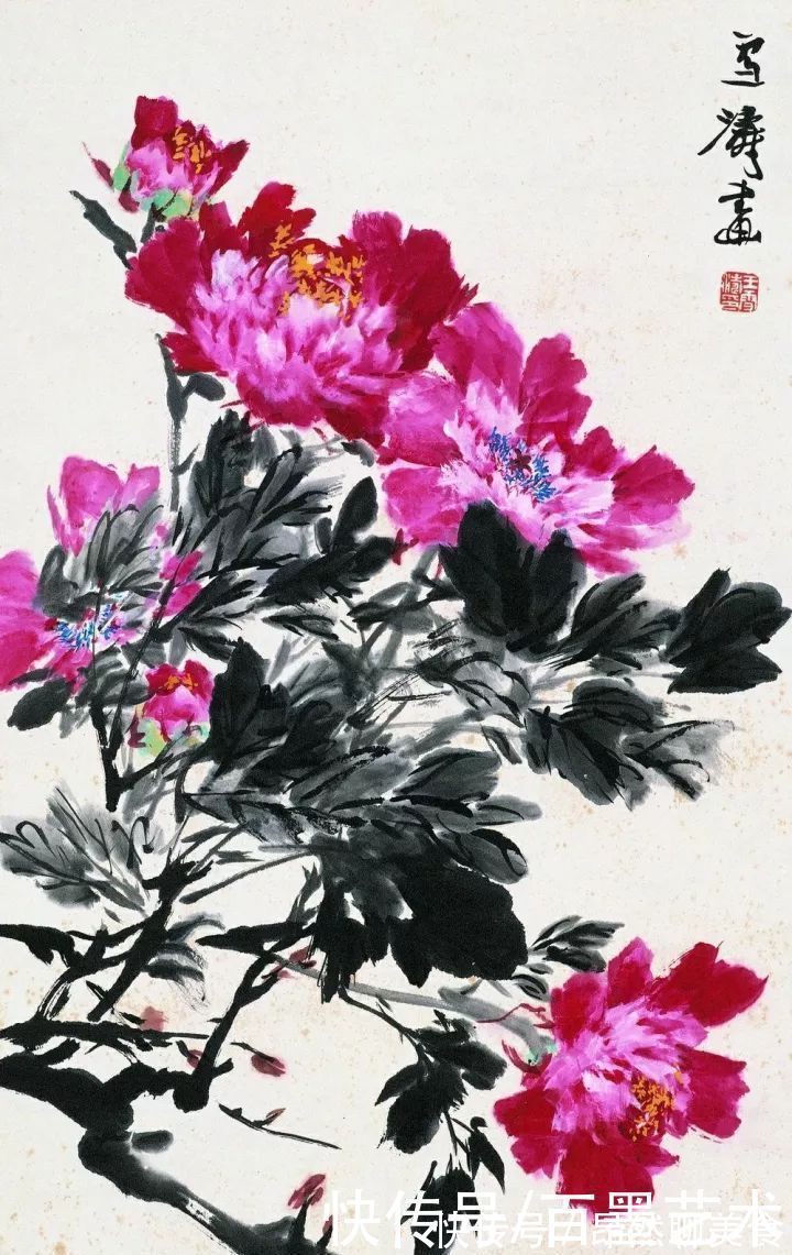 小写意@唯有牡丹真国色!小写意牡丹画150幅,美醉了