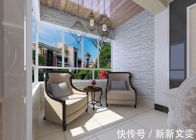 阳台|头一次见阳台这么装修，既可以晾衣服又能当景观台，感叹太聪明了