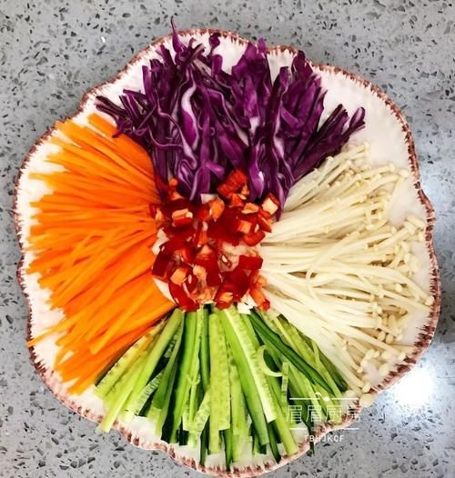  凉菜|家宴必备的小凉菜——五福临门五彩素什锦