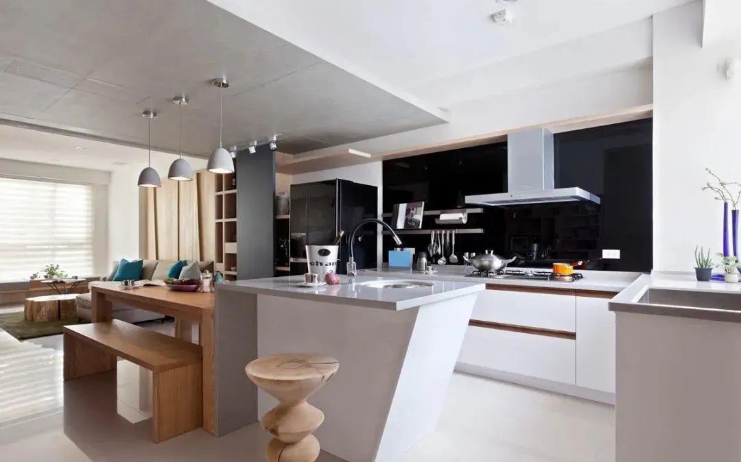 操作台|小户型这样装吧台，既是隔断又是餐桌，情调满分还不占空间！