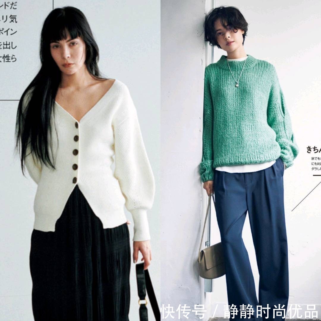 针织|50+女性秋天穿“针织衫”！这3个搭配小tips，让造型脱胎换骨