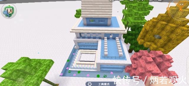 天蓝色|《迷你世界》之蓝色控,三款高质量别墅亮相,成蓝色控玩家最爱