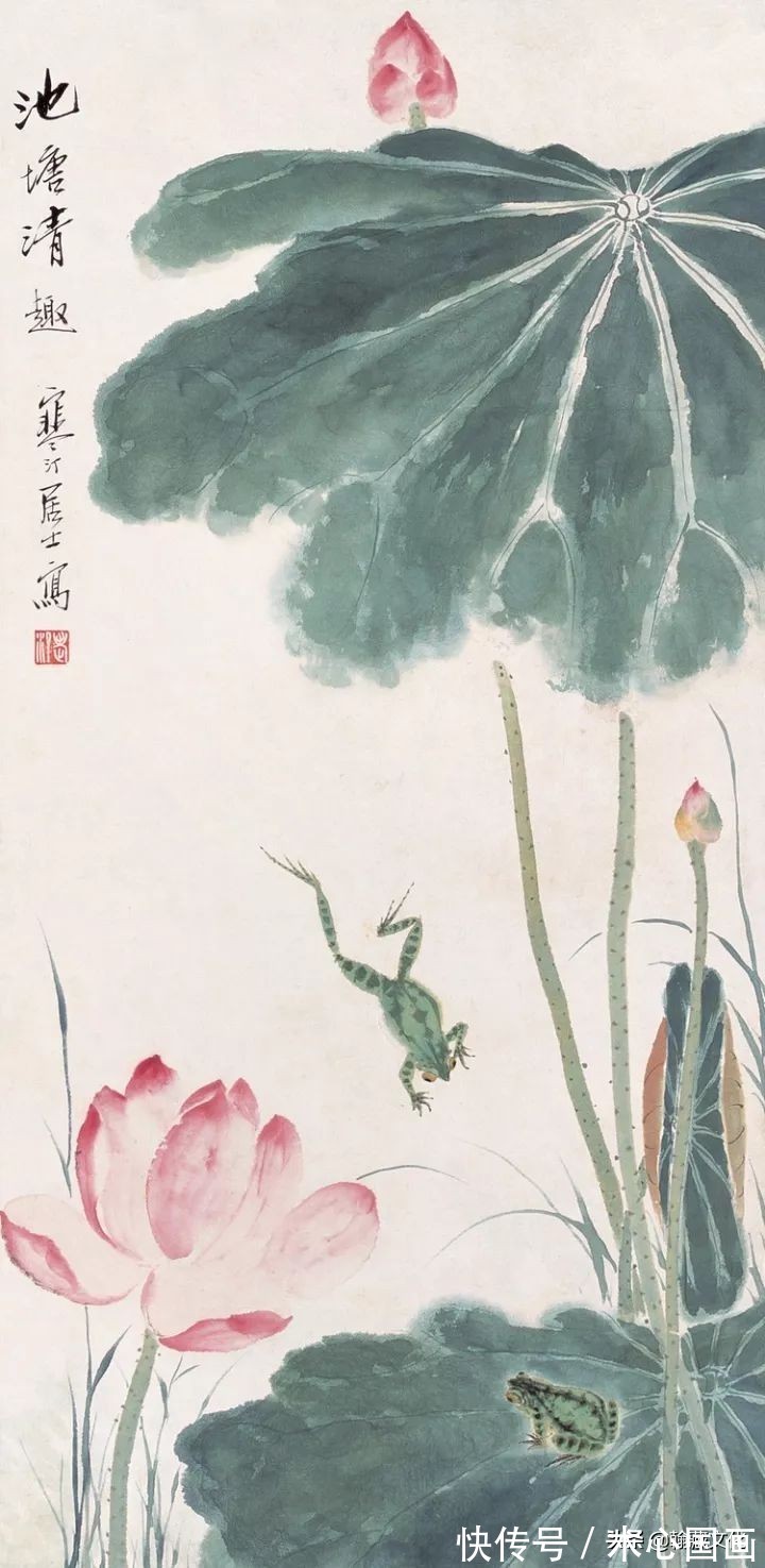 任伯年&江寒汀先生小写意花鸟画欣赏(一)
