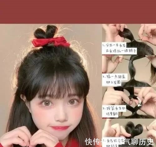 头发 新年发型来啦,六款短发扎发教程!