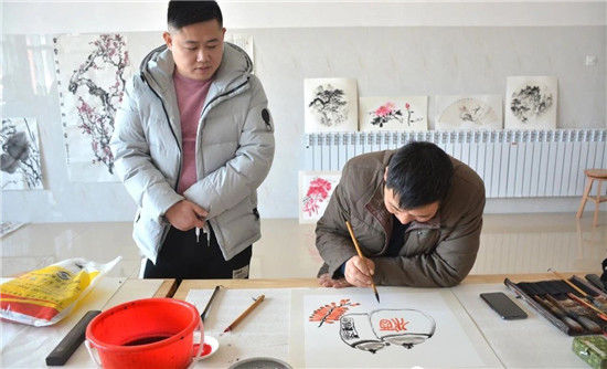  书画家们|走进书画世界 打造文化校园！安丘市第二中学举行书画名家进校园活动