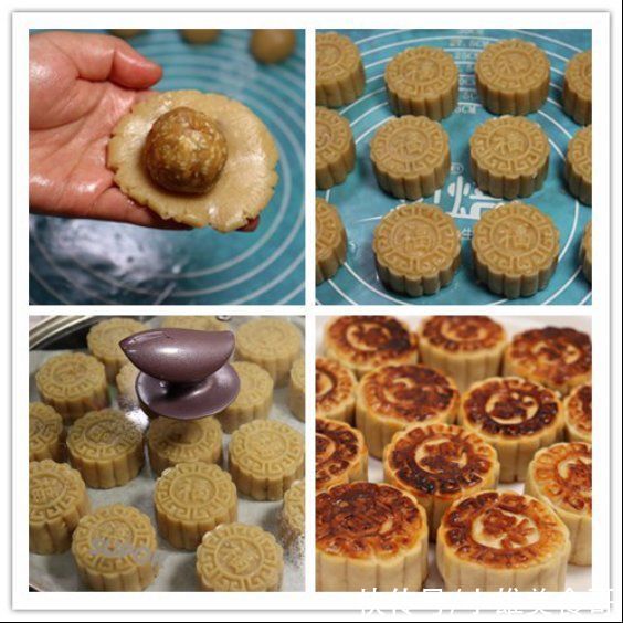 花生油|快中秋了，教你在家做月饼，不用烤箱不用糖浆，甜而不腻零添加