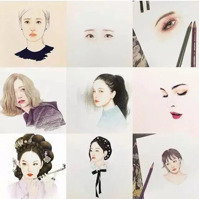  画妆|韩国美女艺术家不但会化妆，还会用彩铅和水彩笔“画妆”