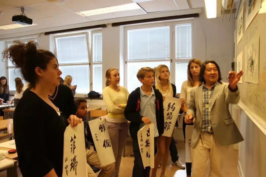 杨大眼造像@中西结合笔传情·锐意创新始通神——张山绘画人物山水艺术新貌