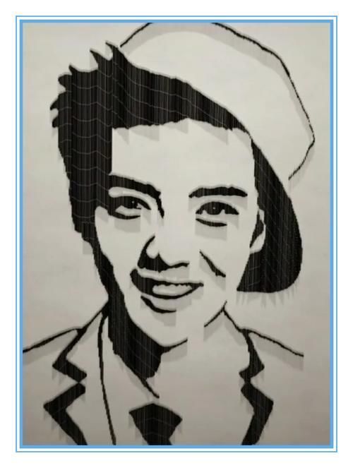 浪费|美术生用笔芯画鹿晗,本以为在浪费笔芯,看到最后这是本人吗