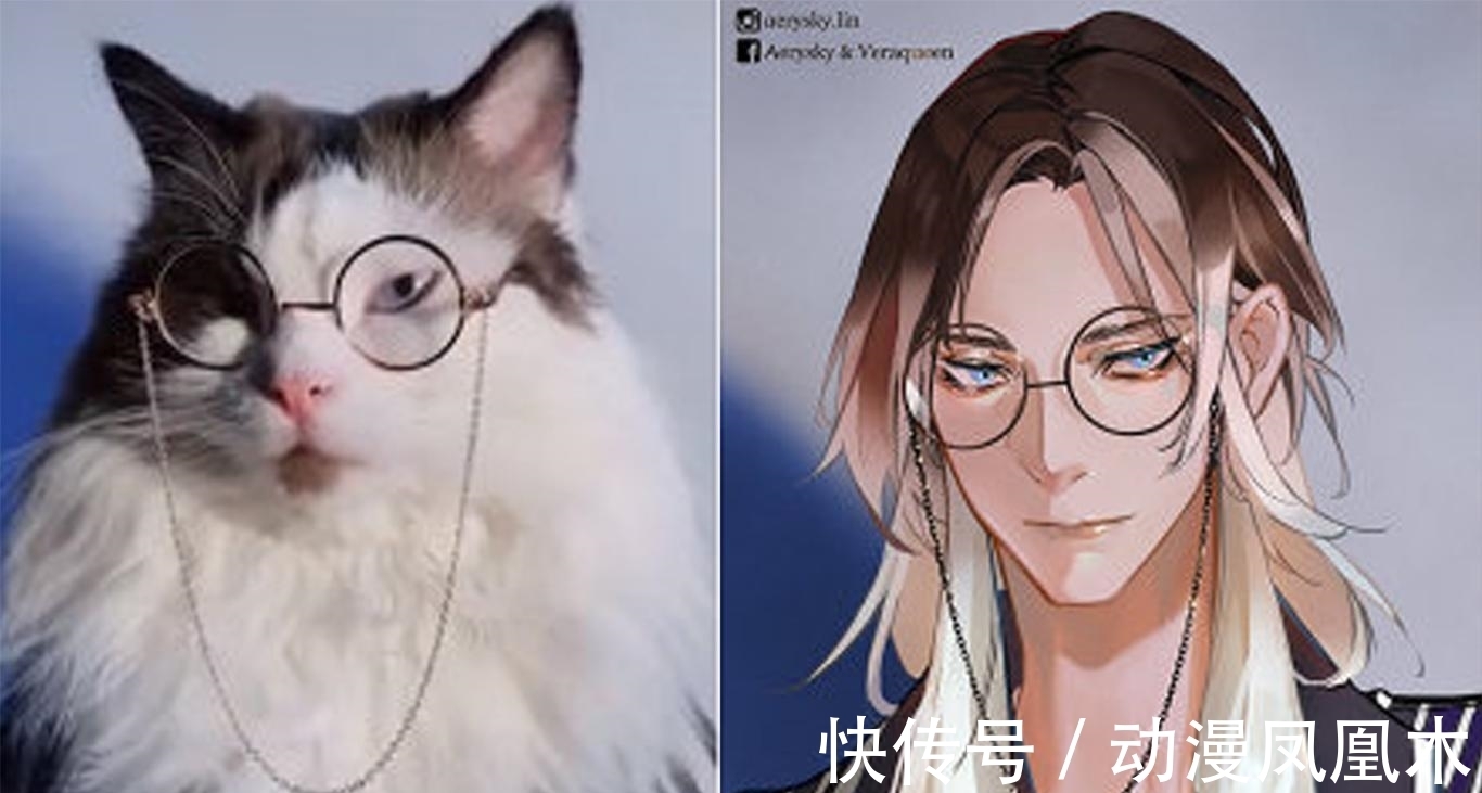 二次元化|当动物被画师二次元化,可盐可甜可帅气,还是纸片人更让人心动