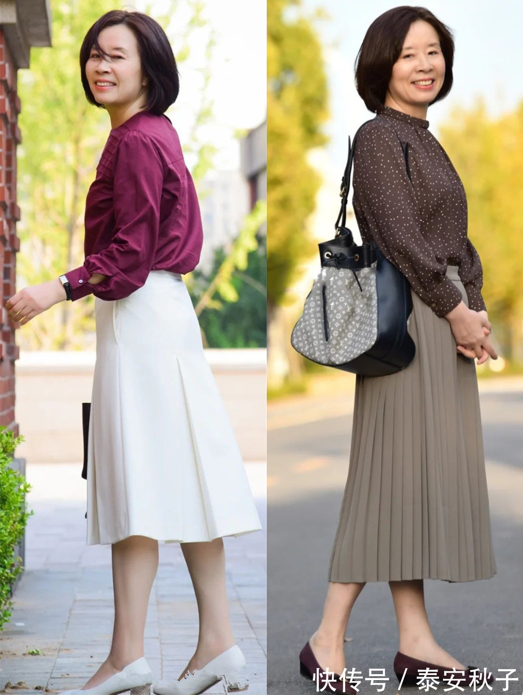 羊毛衫|当我50岁以后,初春一定要像她一样打扮自己:优雅、还显高级!