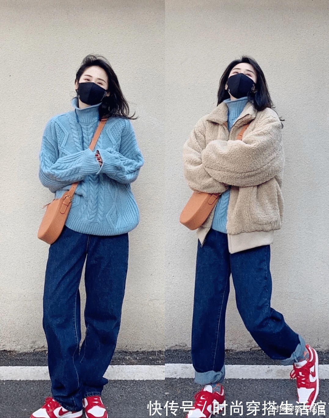 羊羔毛 天冷后火了一种外套,叫“羊羔毛”,简约大方又气质,适合普通人