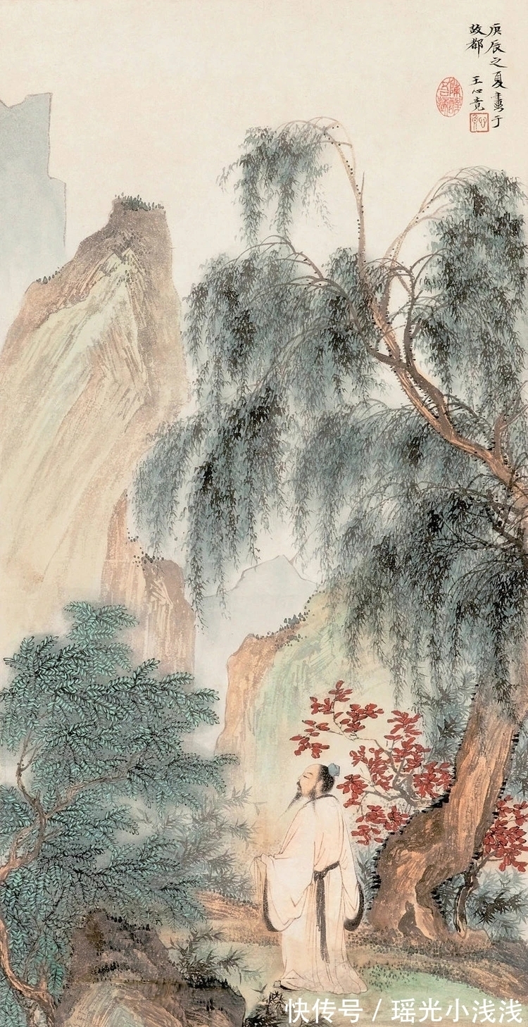 山水画家@天妒英才！一位在世45年的著名山水画家