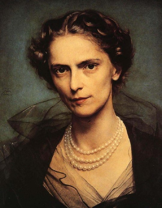 人像&意大利画家 皮埃特罗·阿尼戈尼 Pietro Annigoni 经典油画人像