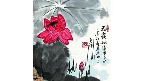 荷露|李苦禅画荷花卖95万,徒弟画的却买1.28亿,网友:炒出来的