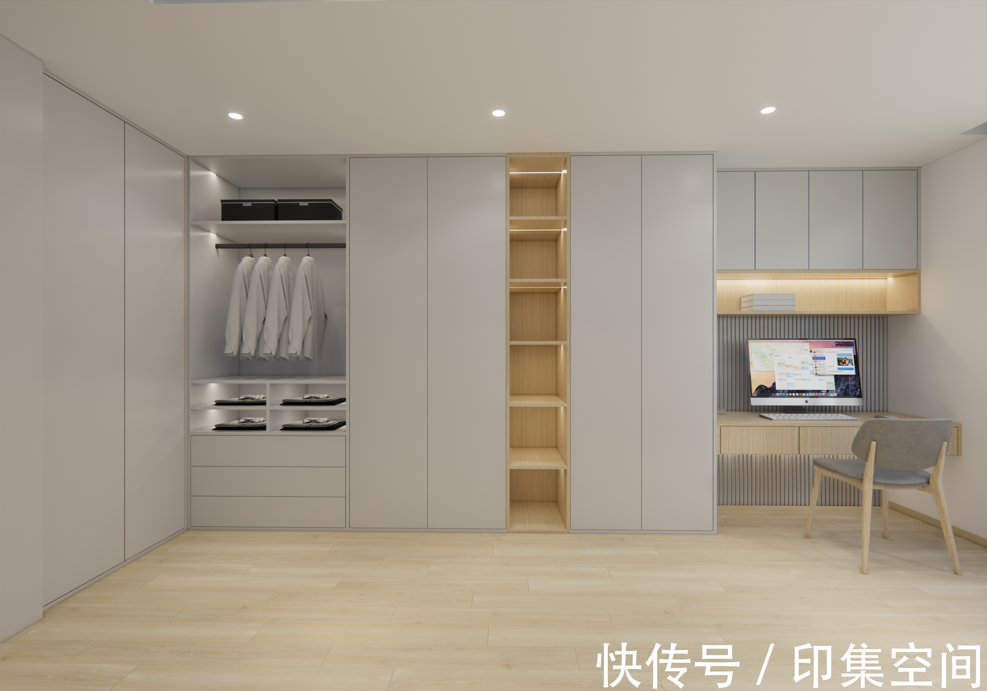 多功能房|150㎡三色打造原木极简风