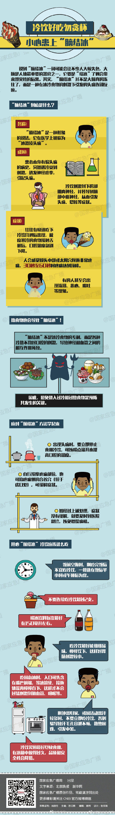 西瓜|吃冷饮当心脑结冰 让冻西瓜缓缓再食用
