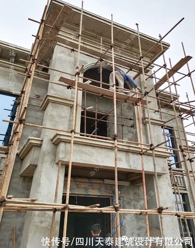 完工|四川自贡三层欧式乡村别墅完工实景 农村别墅自建房 自贡施工队