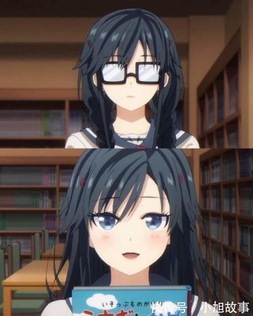眼镜|摘下眼镜瞬间拥有“卡姿兰大眼睛”,动漫中的这些眼镜娘你喜欢吗