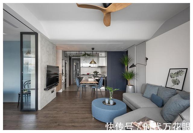 客厅|这是我见过最清爽的家,100㎡,自然宁静,让家回归本质!