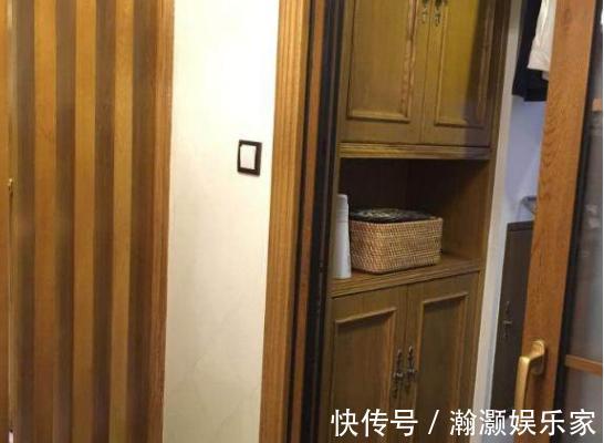 中式|85㎡新中式风装修,玄关就很个性,书柜''藏''着一张床,实用